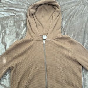 Aritzia Waffle Zip Hoodie Women’s Size M